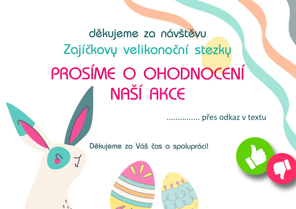 Hodnocení akce Zajíčkova velikonoční stezka
