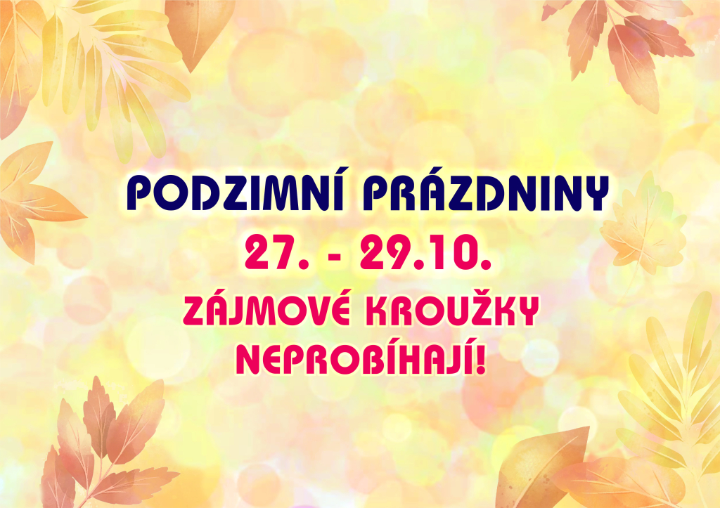 Podzimní prázdniny
