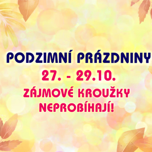 Podzimní prázdniny